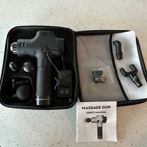 Brand new deep tissue, massage gun with multiple attachments, LCD digital screen